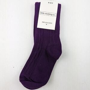 Little Stocking Co. Plum Knee High Socks 4-6 Year
